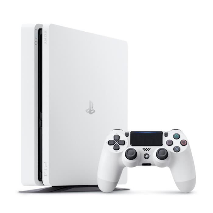 PS4 Slim - Ice White - 500 Go